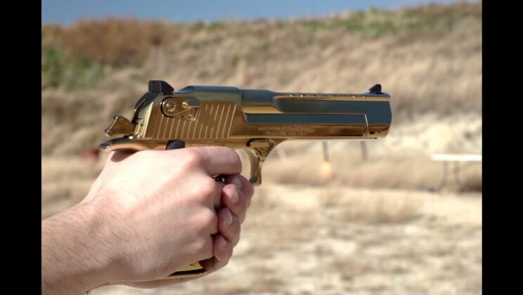 A desert eagle gold Pistol Is In High Demand